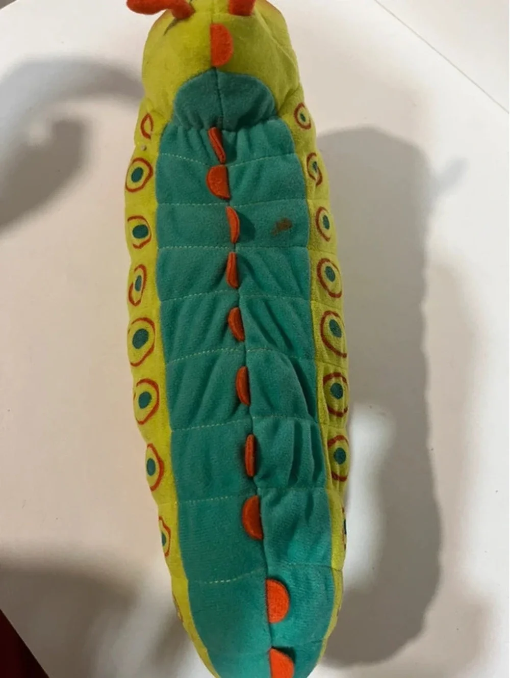 Disney “A Bugs Life” Heimlich Plush Soft Toy Green Caterpillar 11”